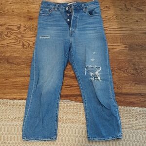 Distressed Blue Jeans Levi's